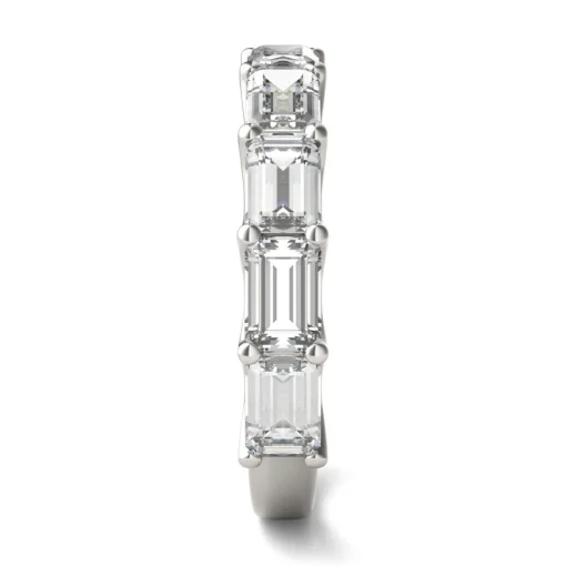 Lab-Created Moissanite Band In 14K White Gold (2-3/8 Ct. Tw.)