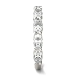 Lab-Created Moissanite Band In 14K White Gold (2-1/3 Ct. Tw.)