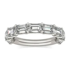 Lab-Created Moissanite Band In 14K White Gold (2-3/8 Ct. Tw.)