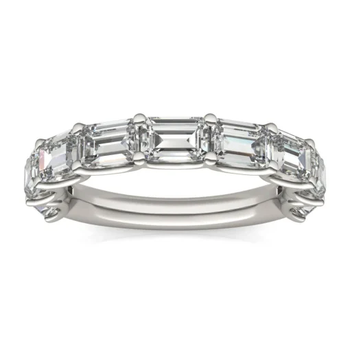 Lab-Created Moissanite Band In 14K White Gold (2-3/8 Ct. Tw.)
