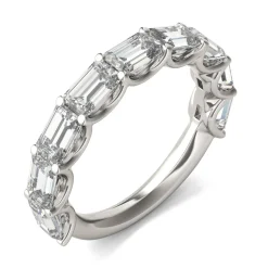 Lab-Created Moissanite Band In 14K White Gold (2-3/8 Ct. Tw.)