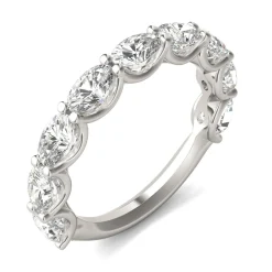 Lab-Created Moissanite Band In 14K White Gold (2-1/3 Ct. Tw.)