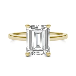 Lab-Created Moissanite Solitaire Engagement Ring In 14K Yellow Gold (2-1/2 Ct. Tw.)