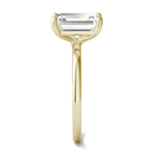 Lab-Created Moissanite Solitaire Engagement Ring In 14K Yellow Gold (2-1/2 Ct. Tw.)