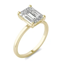 Lab-Created Moissanite Solitaire Engagement Ring In 14K Yellow Gold (2-1/2 Ct. Tw.)