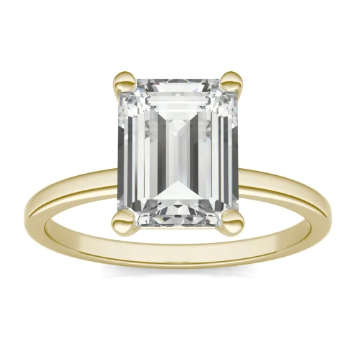 Lab-Created Moissanite Solitaire Engagement Ring In 14K Yellow Gold (2-1/2 Ct. Tw.)