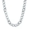 Lab-Created White Sapphire Chain Link Necklace In Sterling Silver