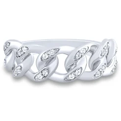 Lab-Created White Sapphire Ring In Sterling Silver