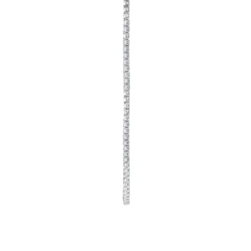 Lab-Created White Sapphire Tennis Necklace In Sterling Silver