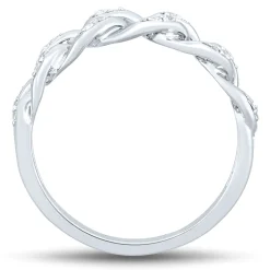 Lab-Created White Sapphire Ring In Sterling Silver