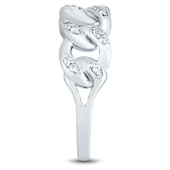Lab-Created White Sapphire Ring In Sterling Silver