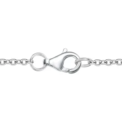 Lab-Created White Sapphire Necklace In Sterling Silver