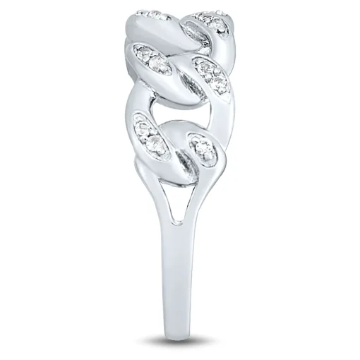 Lab-Created White Sapphire Ring In Sterling Silver