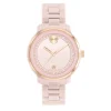 Ladies' Bold Verso Ceramic Watch In Rose-Gold Tone And Blush, 39Mm