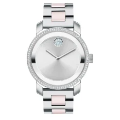 Ladies' Ceramic Watch In Stainless Steel And Ceramic