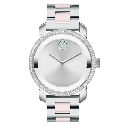 Ladies' Ceramic Watch In Stainless Steel And Ceramic