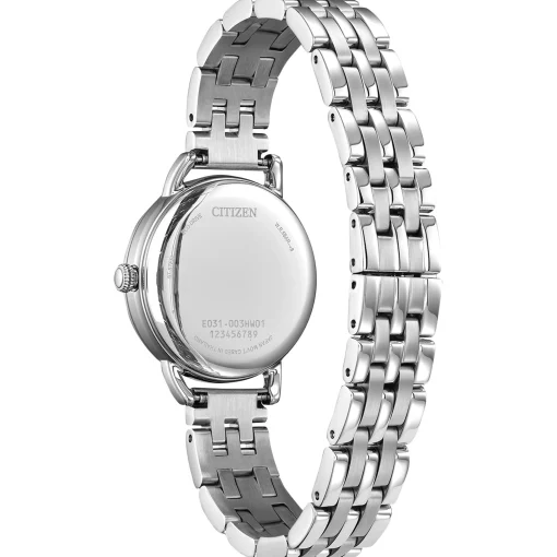 Ladies Coin-Edge Watch In Stainless Steel