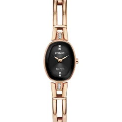 Ladies' Crystal Watch In Ion-Plated Rose Gold-Tone