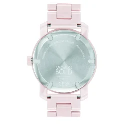 Ladies Movado Bold Ceramic Watch In Blush