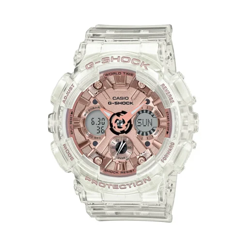 Ladies' S Series Clear Resin Watch With Rose Gold-Tone Chronograph Dial