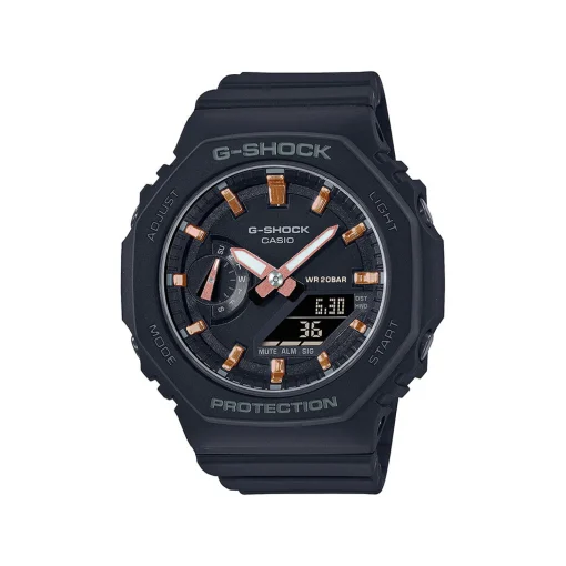 Ladies' 2100-Series Watch In Matte Black With Pink Accent