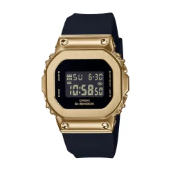 Ladies' 5600-Series Watch With Yellow Gold-Tone Resin Case And Black Resin Strap