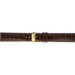 Le Locle Powermatic 80 Men's Watch In Leather & Yellow Gold-Tone Pvd-Coated Stainless Steel, 39Mm