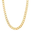 Light Beveled Curb Chain In 14K Yellow Gold, 22"