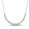 Light Heart® 1 1/2 Ct. Tw. Lab Grown Diamond Graduated Necklace In 14K White Gold