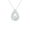 Light Heart® 1 1/2 Ct. Tw. Lab Grown Diamond Pendant In 14K White Gold
