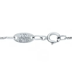 Love Diamond Paw Print Pendant In Sterling Silver