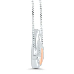 Love Diamond Pendant In Sterling Silver