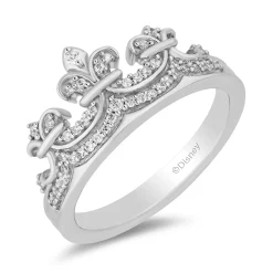 Majestic Princess Diamond Tiara Ring In Sterling Silver (1/7 Ct. Tw.)