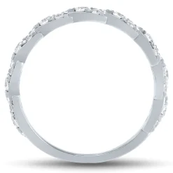 Marquise-Shaped Lab Grown Diamond Band In 14K White Gold (1/2 Ct. Tw.)