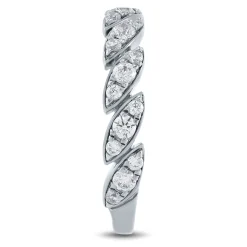 Marquise-Shaped Lab Grown Diamond Band In 14K White Gold (1/2 Ct. Tw.)