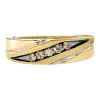 Men's 1/4 Ct. Tw. Champagne Diamond Band In 10K Yellow Gold
