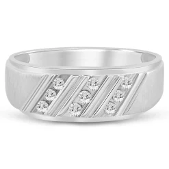 Men's 1/4 Ct. Tw. Diamond Band In 10K Gold