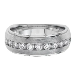 Men's 1/2 Ct. Tw. Diamond Band In 10K White Gold, 4.5Mm