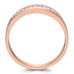 Men's 1/10 Ct. Tw. Diamond Band In 10K Rose Gold