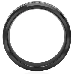Men's 1/7 Ct. Tw. Diamond Band In Stainless Steel & Ceramic