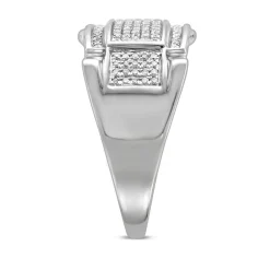 Men's 1/4 Ct. Tw. Diamond Ring In 10K White Gold