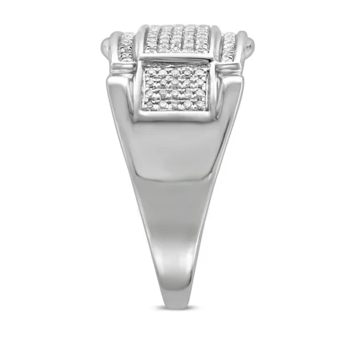 Men's 1/4 Ct. Tw. Diamond Ring In 10K White Gold
