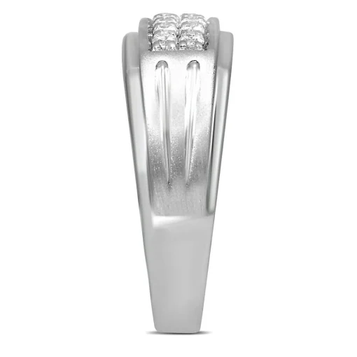 Men's 1/2 Ct. Tw. Diamond Ring In 10K White Gold