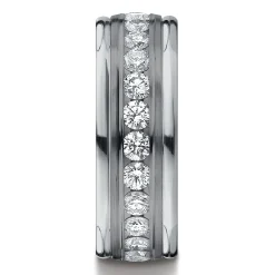 Men's 1 Ct. Tw. Lab Grown Diamond Band In Gray Tantalum