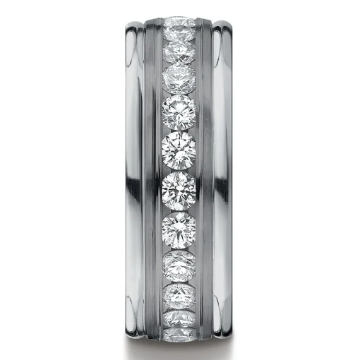 Men's 1 Ct. Tw. Lab Grown Diamond Band In Gray Tantalum