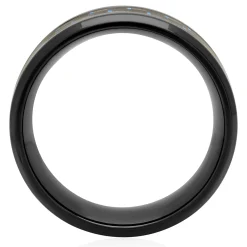 Men's Band In Carbon Fiber & Stainless Steel, 8Mm