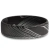 Men's Band In Damascus Steel, 7Mm