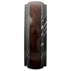 Men's Band In Damascus Steel & Dinosaur Bone, 8Mm