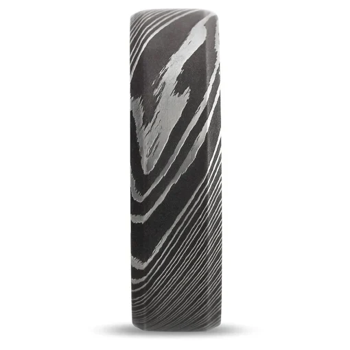 Men's Band In Damascus Steel, 7Mm