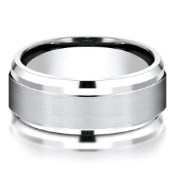 Men's Band In White Cobalt, 9Mm
